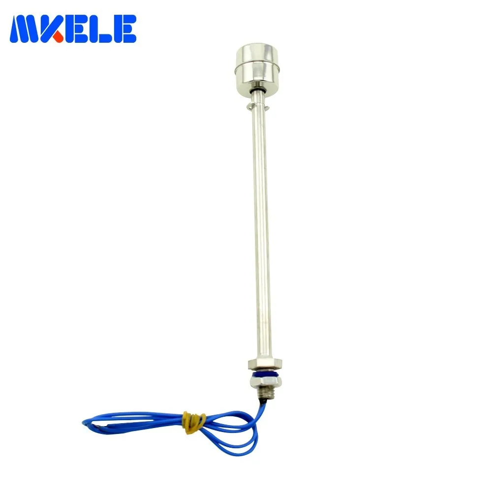 

304 Stainless Steel Long Liquid Water Level Sensor Switch Float Type Length 200mm 110V 220V MK-SFS20010 Floating Switch