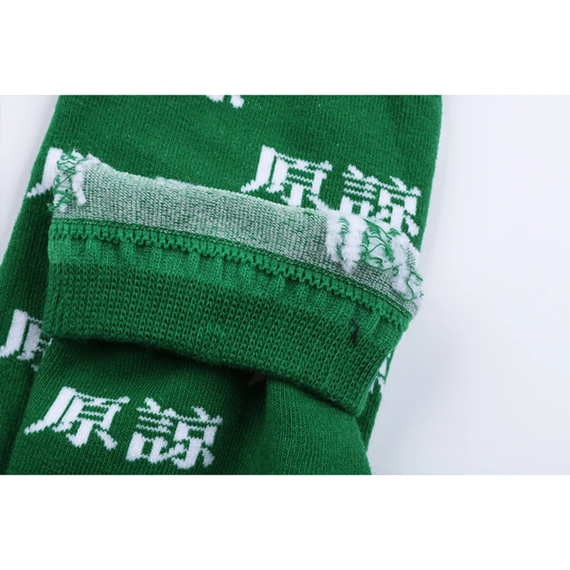 Мужские и женские японские зеленые и белые носки, хлопковые носки в стиле хип-хоп, высококачественные стильные носки с рисунками из мультфильмов