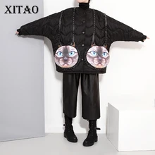 XITAO 2016 Korea style Women new arrival loose long sleeve parkas Europe fashion personality coat