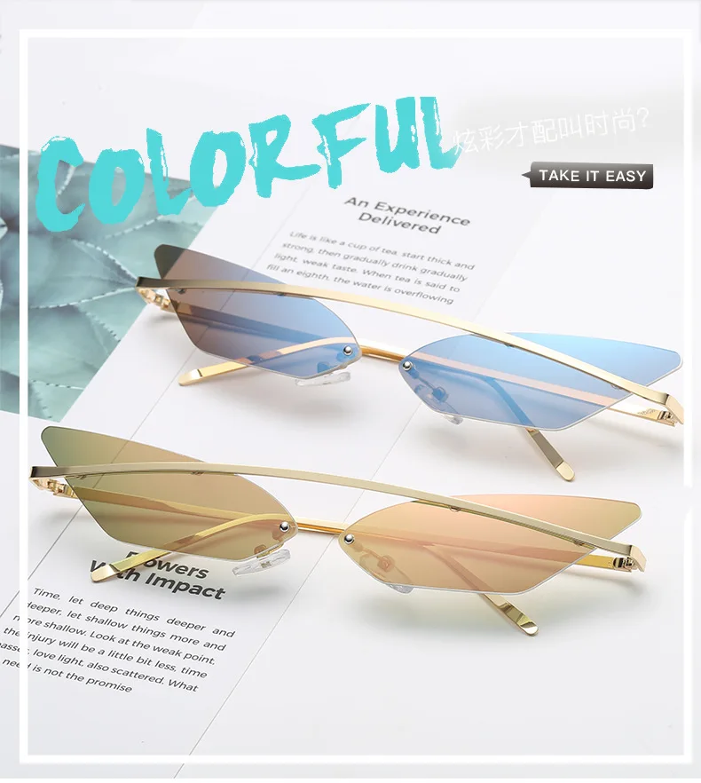 Модные солнцезащитные очки "кошачий глаз" для женщин и мужчин, роскошные брендовые дизайнерские женские солнцезащитные очки с металлическим цветом, теневые солнцезащитные очки UV400
