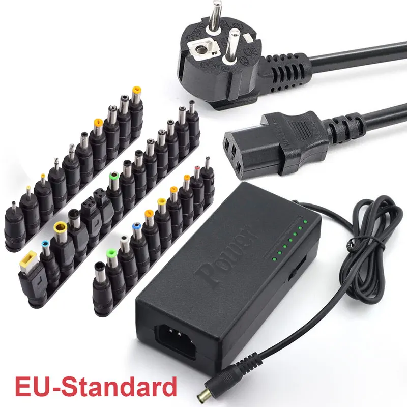 Ingelon 34pcs Universal Power Adapter 96W 12v to 19v 20v 24v ACDC Adjustable Charger for Lenovo Dell Toshiba HP Asus Laptops (5)