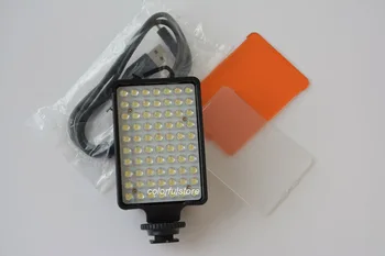

7001 70 Pcs Light Beads LED Video Lamp Lighting For Canon Nikon Sony Pentax Olympus Panasonic Camera Camcorder+ Micro USB Charge
