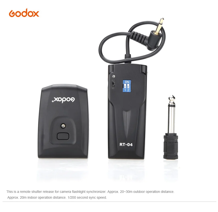 

Universal Godox RT-04 Wireless Photo Studio Strobe Remote Trigger Flash Controller For Canon Nikon Olympus Camera Flashlight