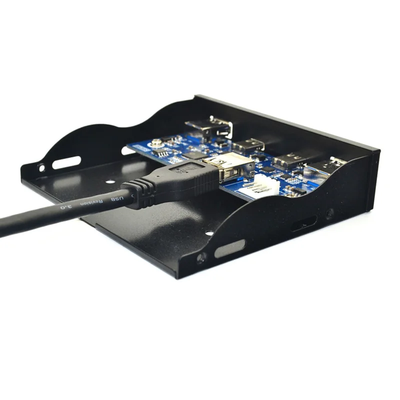 Hub Usb c para Computador Desktop Unidade de Disquete Painel Frontal Portas Usb 3.0 Portas Usb 3.1 tipo c Conector de 20 Pinos - Imagem 2