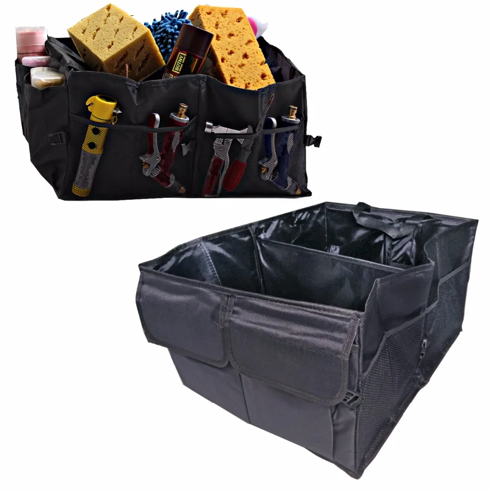 

Big Size 50L Oxford Waterproof Folding Storage Box Travel Bags Men Tool Large Capacity for Car Trunk Tools Hardware Organizer
