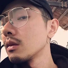 ZK30 защитные очки с чистыми линзами Модные мужские солнцезащитные очки металлические серьги очки винтажные негабаритные очки Прямая поставка