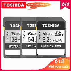 100% Оригинал Toshiba exceria pro N401 SD флэш-карта SD карта памяти UHS-I U3 32 Гб 64 Гб 128 Гб класс 10 4 K Ultra HD SDHC SDXC