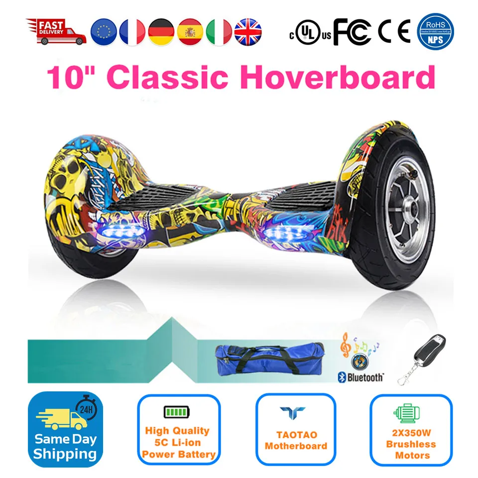 2 Wheel Balance Board Hoverboard Electric Motorcycles Smart Balance Wheel 10 Giroscooter Adults