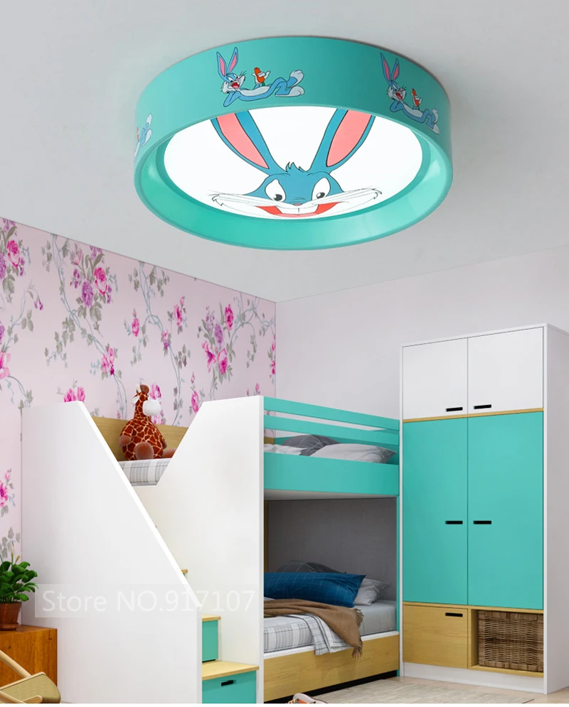 Современный Железный Регулируемый Детский Светильник для девочек и мальчиков, светодиодный потолочный светильник с синими звездами, освещение в спальне