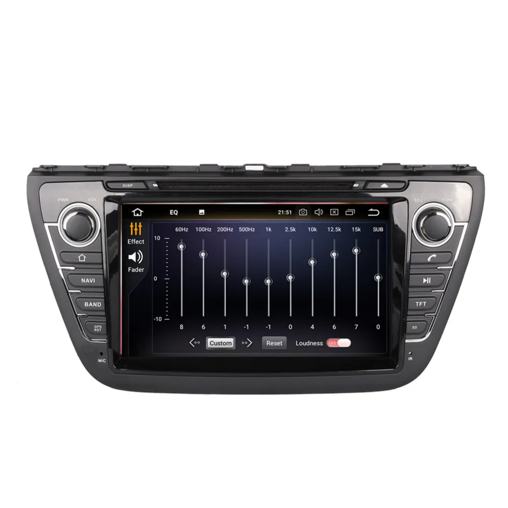 Android 9,0 Система Автомобильный gps dvd-плеер головное устройство для Suzuki SX4/S cross 2013-2019с стерео для радио, навигации, рулевое колесо мультимедиа