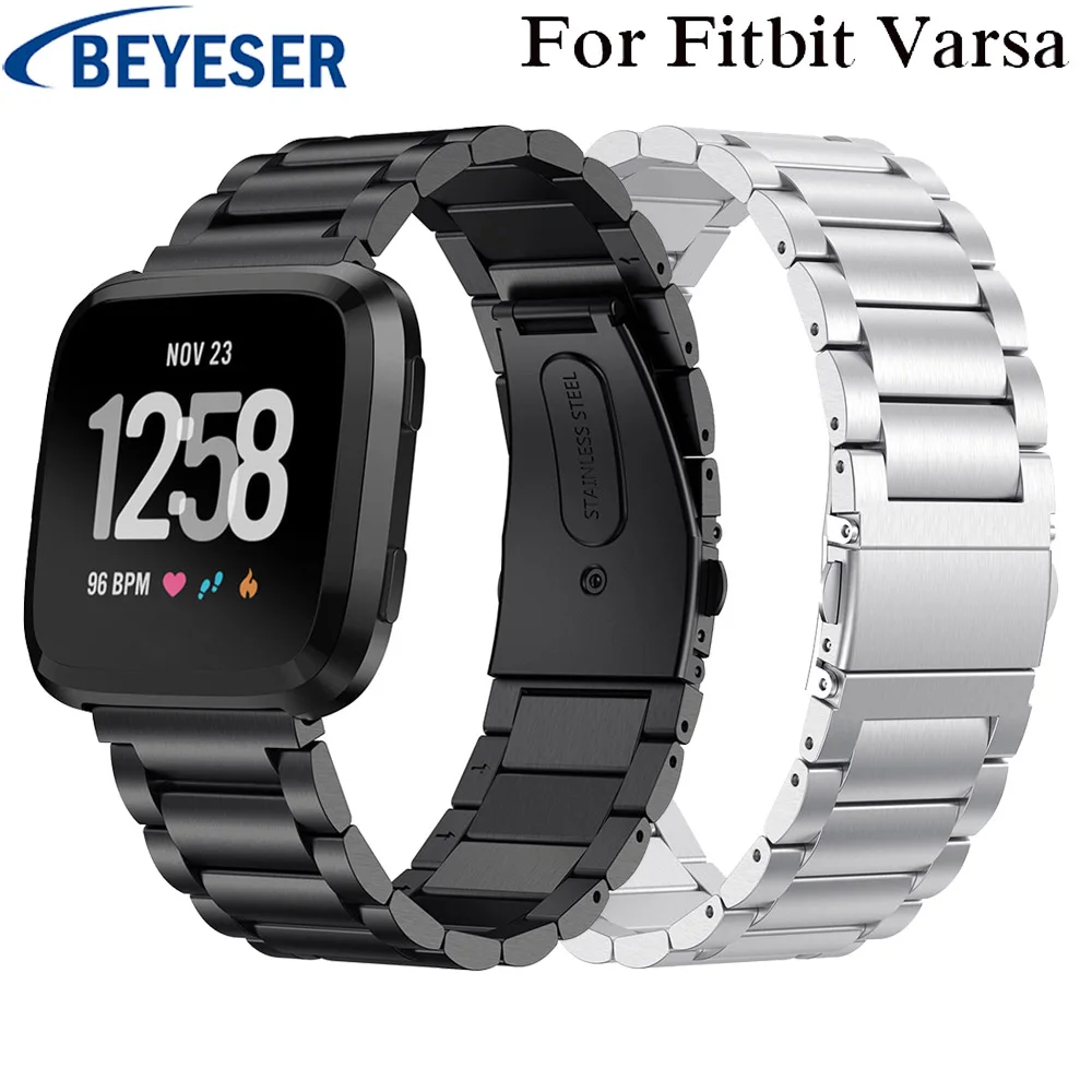 fitbit versa steel band