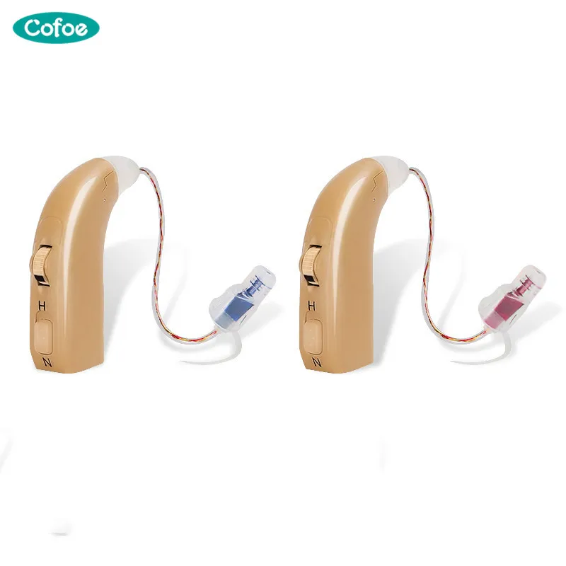 

Cofoe BTE Hearing Aid USB Rechargeable Adjustable Wireless Invisible Ear Care Amplify Sound Device for Hearing Loss Elderly
