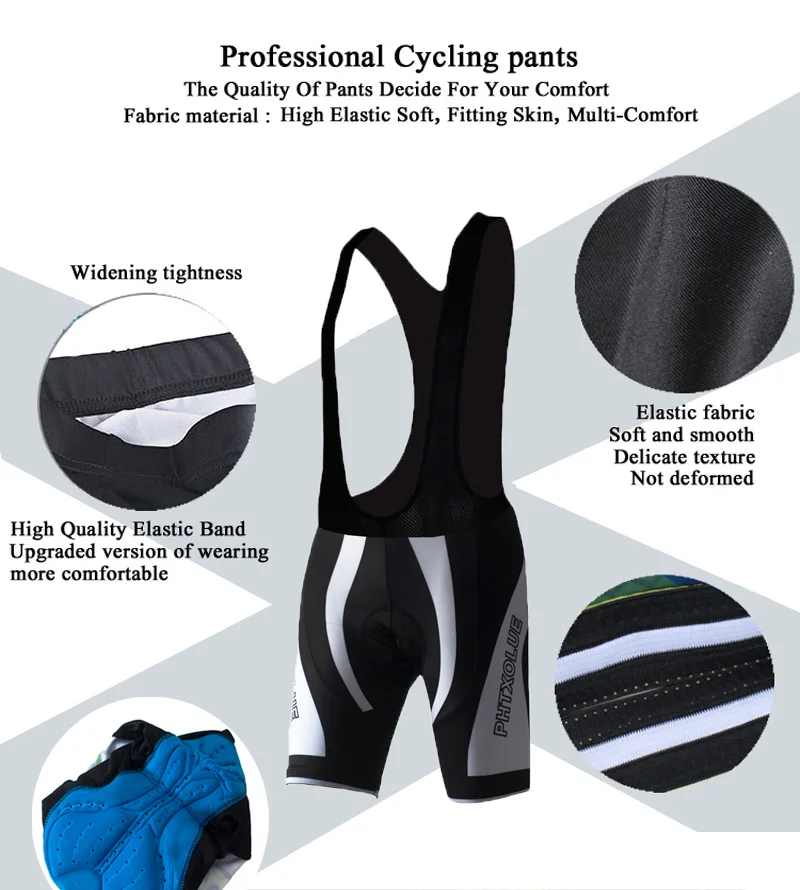 2 Mens Cycling Bib Shorts