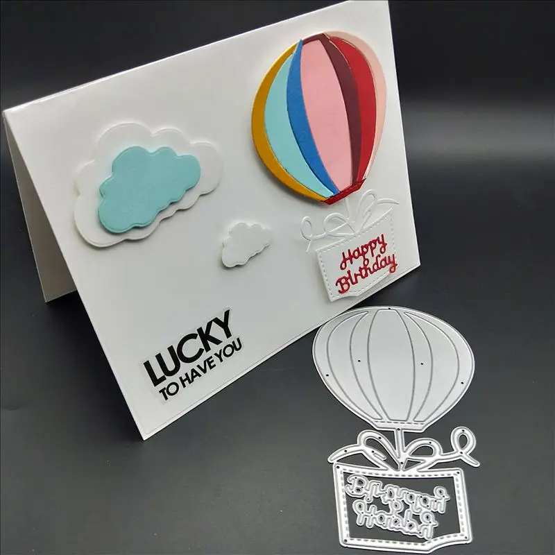 

Hot Air Balloon Metal Cutting Dies and Stamps for Scrapbooking Card Making Album Embossing Crafts Die Cut New Dies