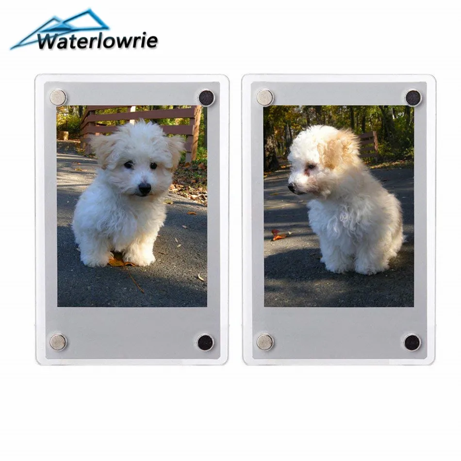 

1pcs Magnetic Photo Frame For Fujifilm Instax Mini 9 7s 8 25 50s 90 Film Camera Accessories Acrylic Stick Fridge Picture Case