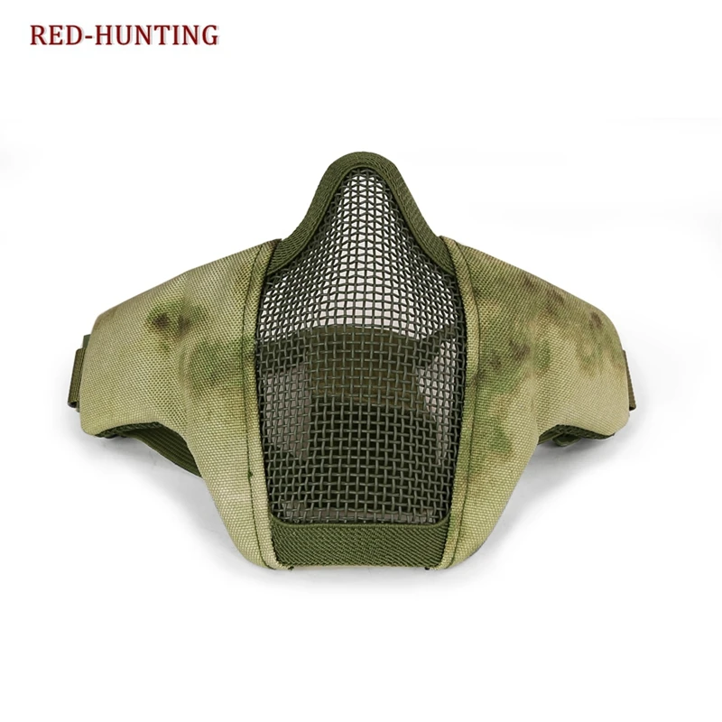 

FG Airsoft Mask Paintball Mask Strike Steel Half Face Mask Outdoor Protective Equipment Gear