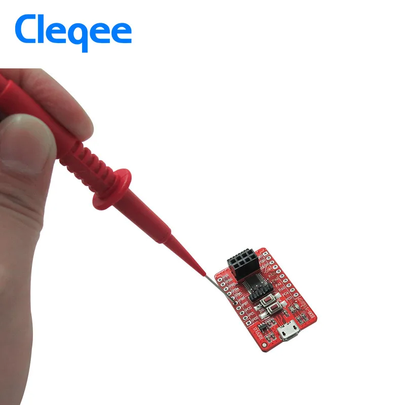 Cleqee P5008 2 шт изоляции пирсинг иглы неразрушительный мультиметр Пробники красный/черный