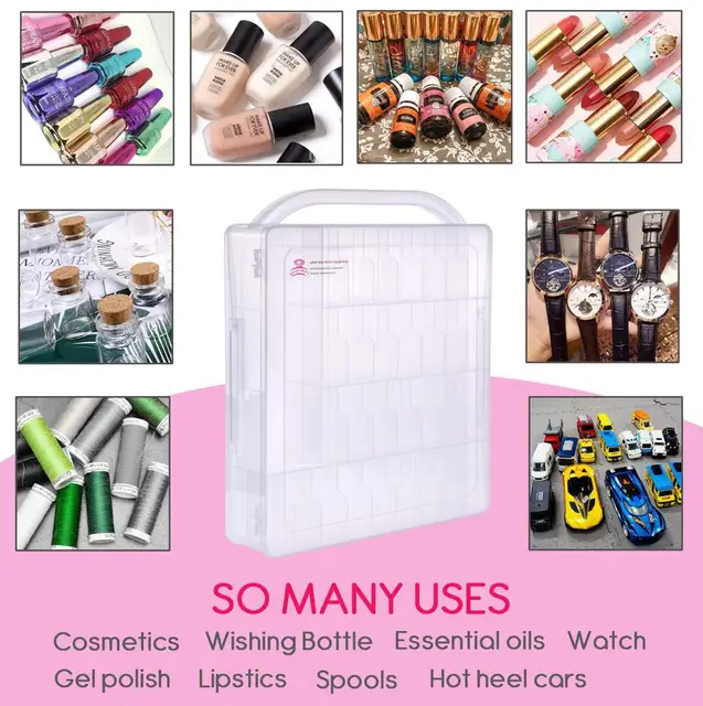 48/60 Bottle Nail Polish Holder w/Tools Storage - Image 5