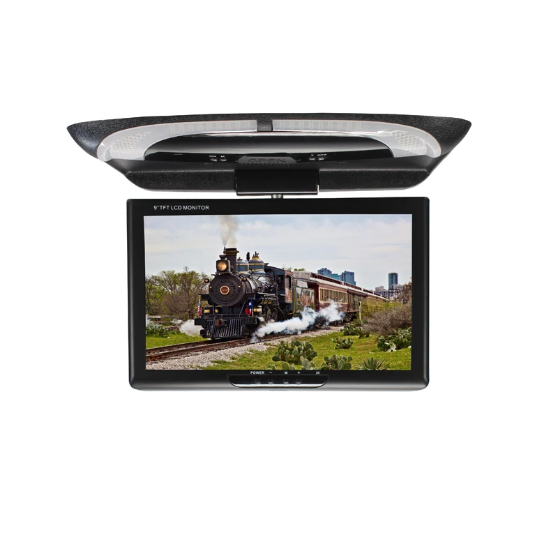 9 дюймов TFT LED цифровой экран автомобилей монтируемые на крыше Мониторы, автомобиль потолок Мониторы, флип Подпушка Мониторы