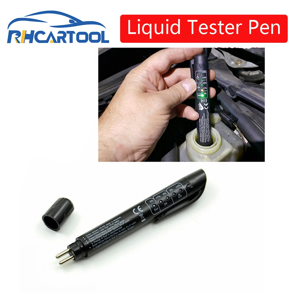 

2019 OBD2 Brake Fluid Liquid Tester Pen With 5 LED Car Auto Vehicle Tools Diagnostic-Tools Mini Brake Fluid Tester For DOT3/DOT4