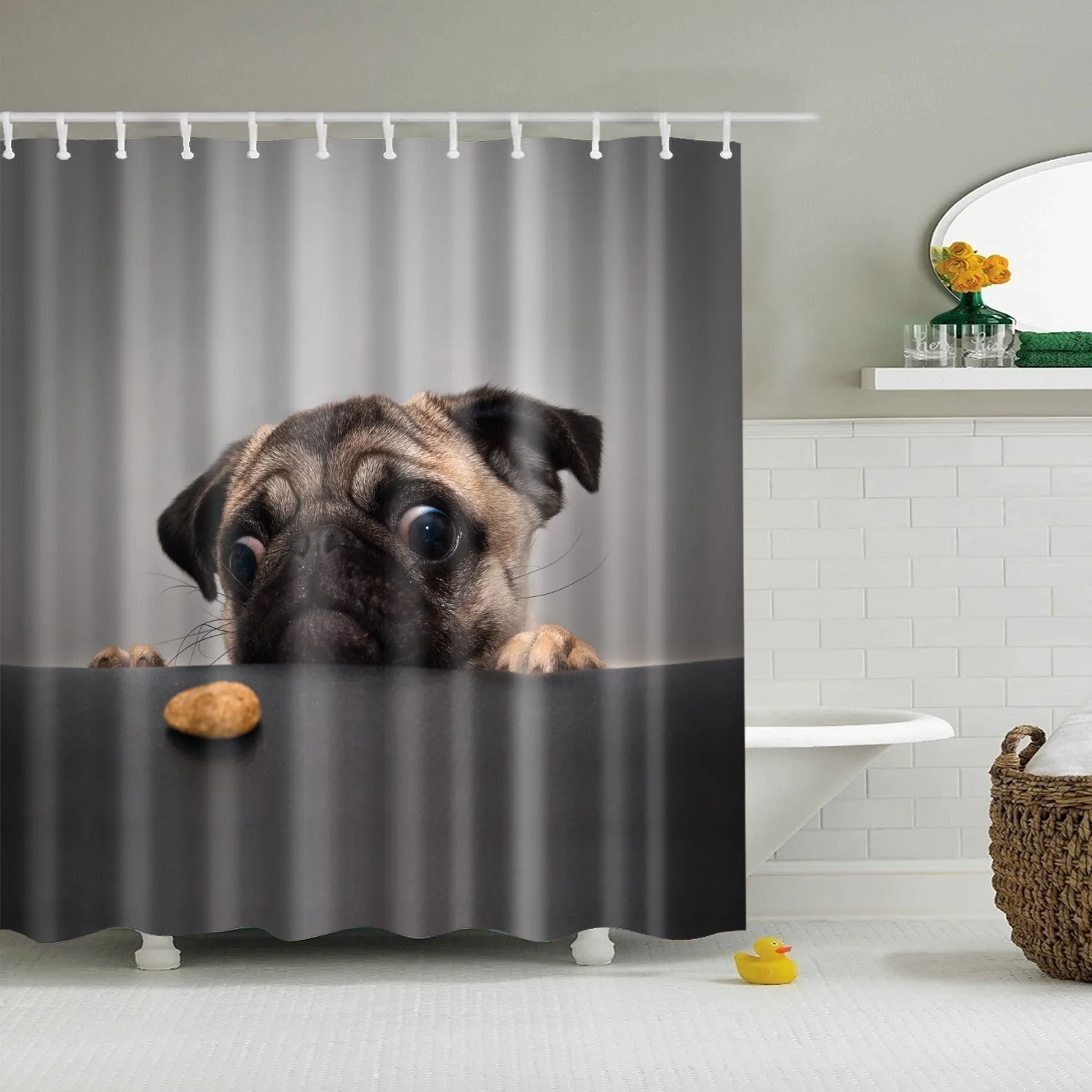 Водостойкая полиэфирная занавеска для ванной, удлиненная, 180x200 см, cortinas de bano, животные, милый кот, занавеска для душа, занавеска для ванной комнаты