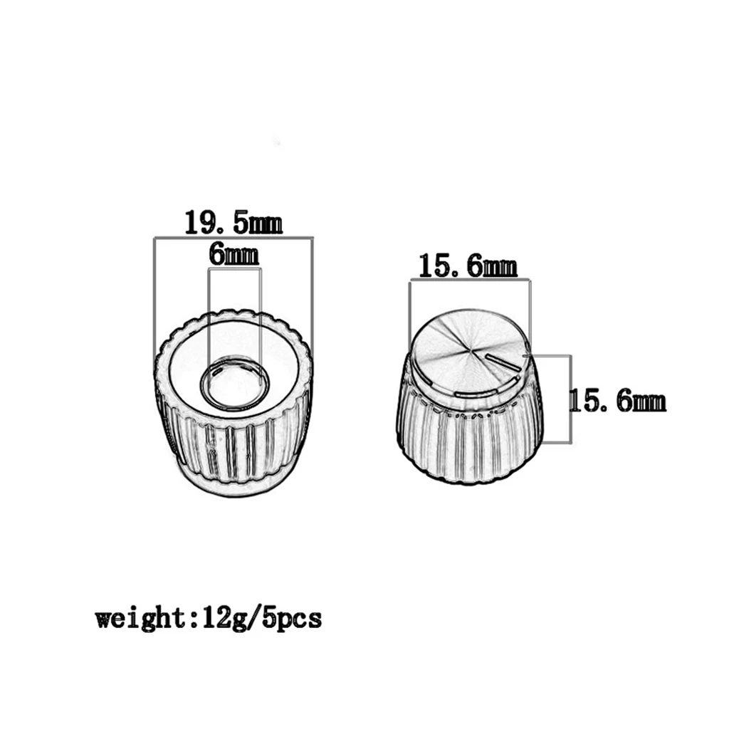 5 шт. пластик черный гитары стерео усилитель ручки усилителя кнопки с серебряной крышкой для Marshall