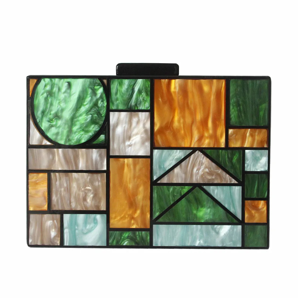 

Retro Geometry Female Bag Personality Messenger Bag