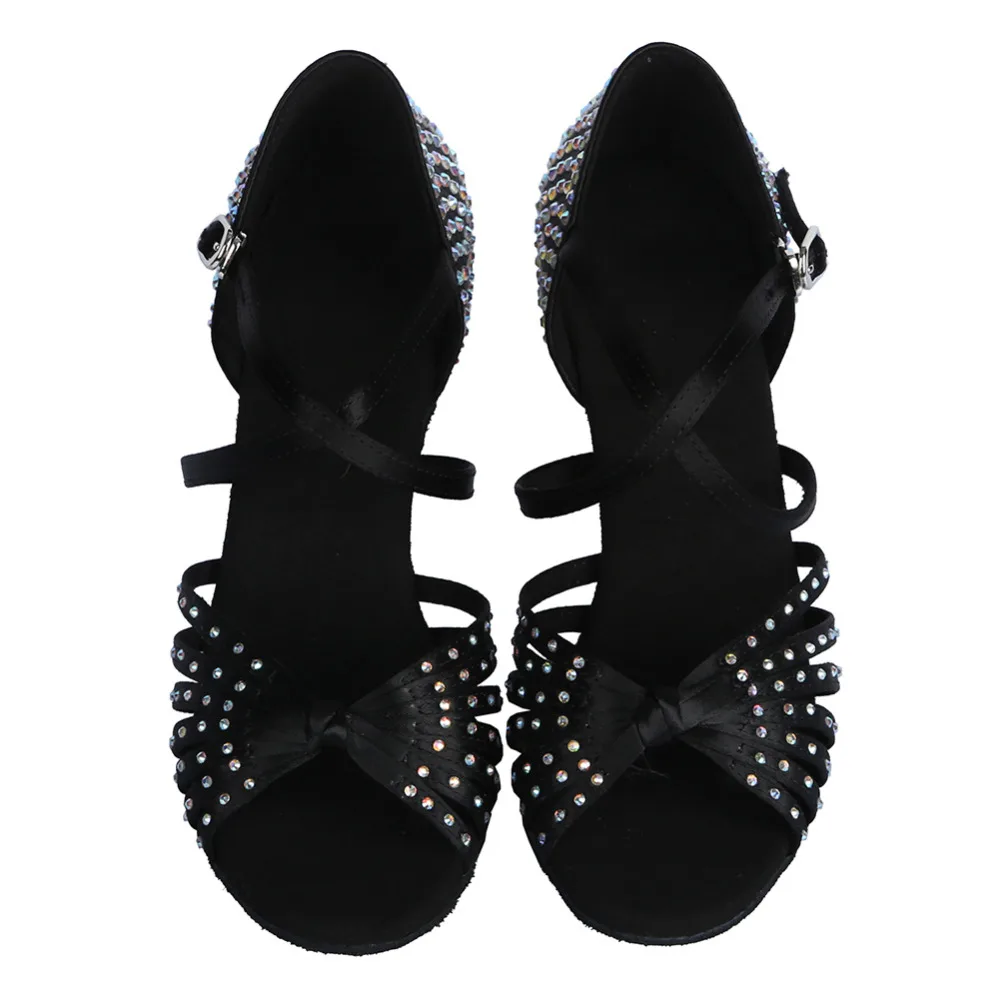 Ballroom Latin Dance Shoes Rhinestones Tango Salsa New Arrivals Wholesale Women/Girls/ladies Thin Heels Dancing Professional 
