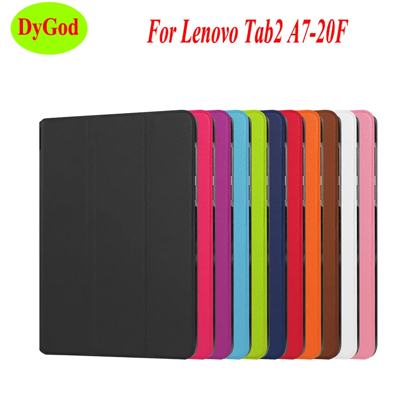DyGod для lenovo Tab 2 A7-20 F 7 0 дюймов чехол планшета трехкратный флип-Стенд
