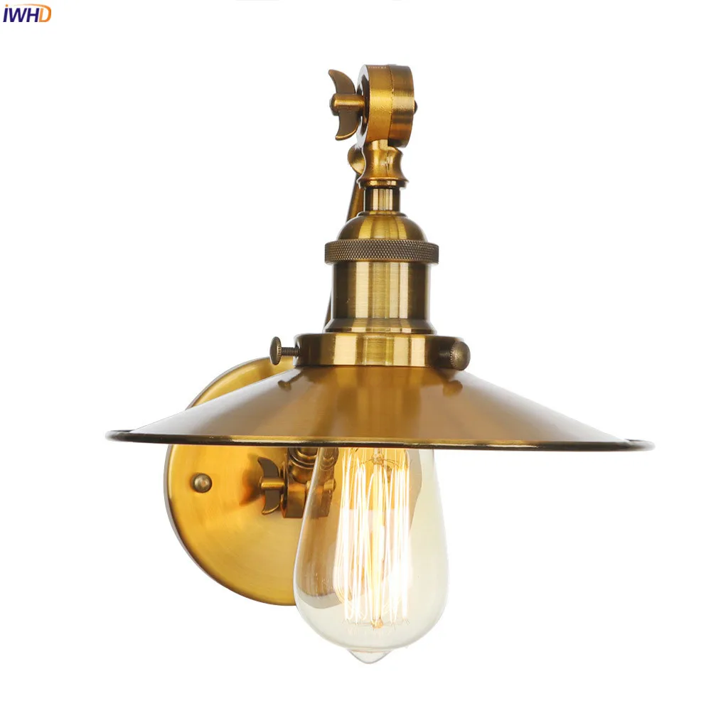 

IWHD Wandlamp Loft Industrial Retro Wall Lights Fixtures Stair Porch Gold Swing Long Arm Wall Lamp Sconce Vintage Apliques Pared