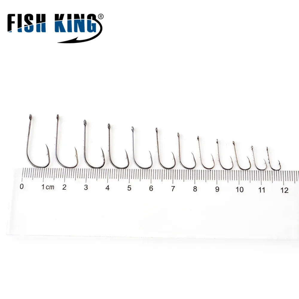 FISH KING Cobra Hook 10pcs 3#-14# Baitholder Fishhooks Fish Hooks High Carbon Steel Barbed Fishing Hook Carp Barbel Tench Coarse FISH KING Cobra Hook 10pcs 3#-14# Baitholder Fishhooks Fish Hooks High Carbon Steel Barbed Fishing Hook Carp Barbel Tench Coarse