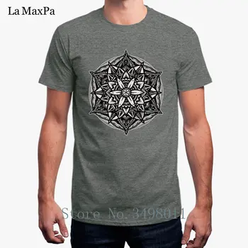 

New Arrival Tshirt For Men Seal Of Solomon Sacred Geometry Mandala Costume Men T-Shirt 100% Cotton Summer Male Men T Shirt