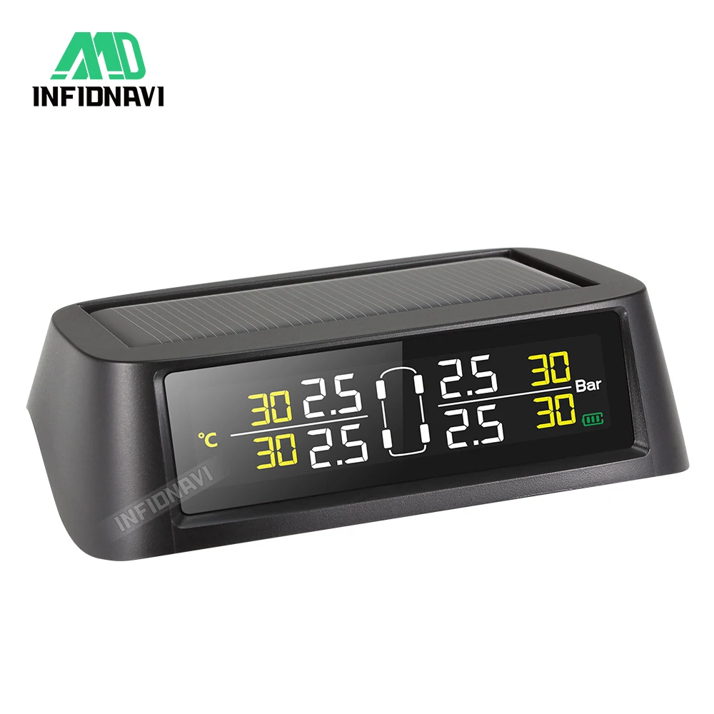 Infidnavi салона автомобиля TPMS шин давление мониторинга системы Солнечный мощность