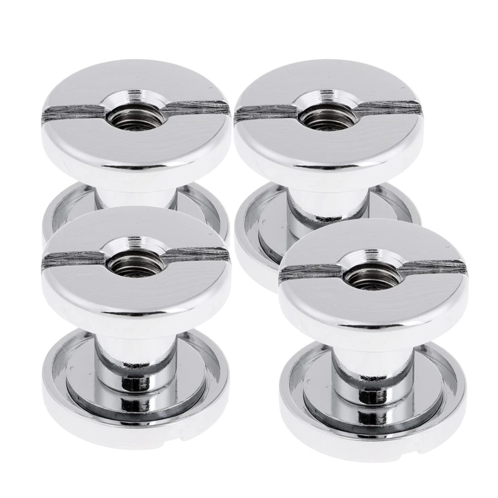4Pcs 1.7cm Durable Tech Diving Book Screw Back Plate Pad for Underwater Scuba Diving BCD Equipment Bookscrews Replacement