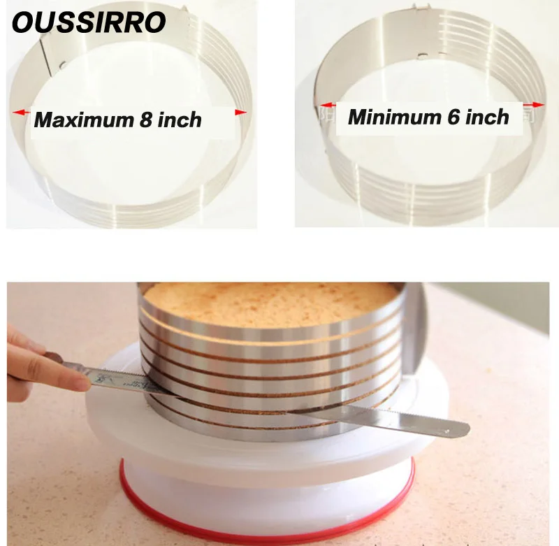 1 шт. многослойная нарезка для торта из нержавеющей стали|mousse ring|cake cutter roundlayer cake