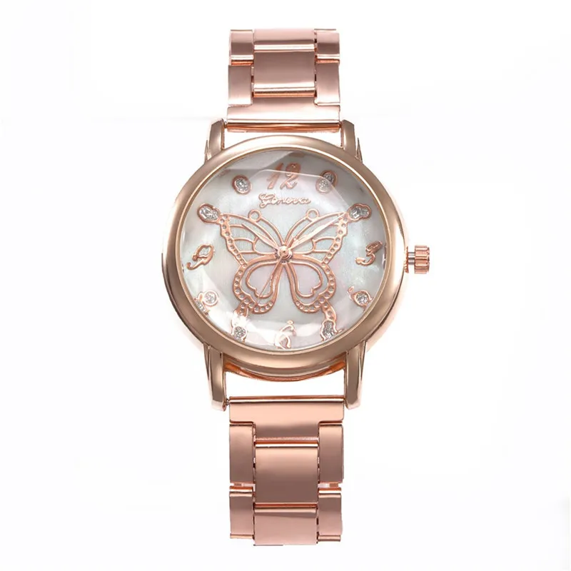 

Women's Fashion Watch Featuring Roman Numerals With A Butterfly Pattern Simple Style Popular Ladies Watches High Quality @50