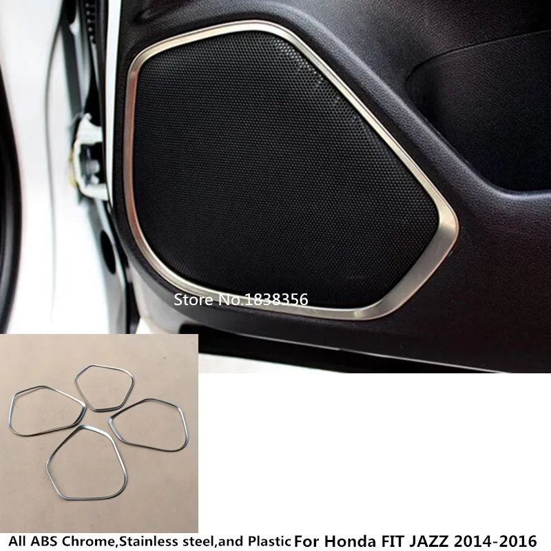 4 шт. панель на дверь автомобиля для Honda FIT JAZZ 2014 2015 2016|abs chrome|2016 carchrome car door trim |