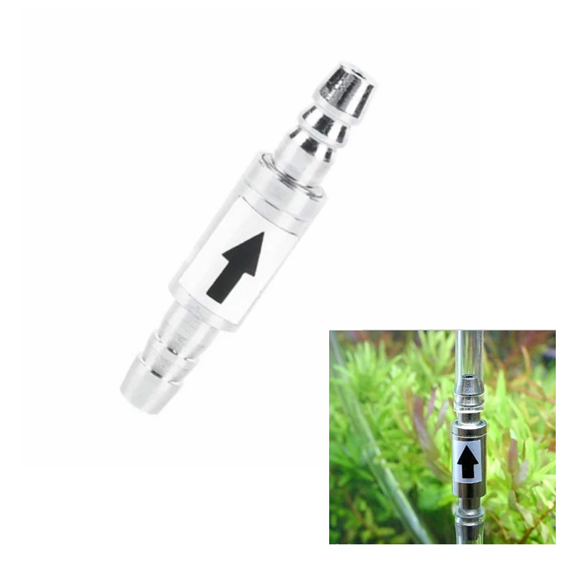 

Stainless Steel One Way Check Valve For Aquarium Co2 Generator Diffuser Regulator Co2 Non-return Check Valve Suit For 4mm Tube