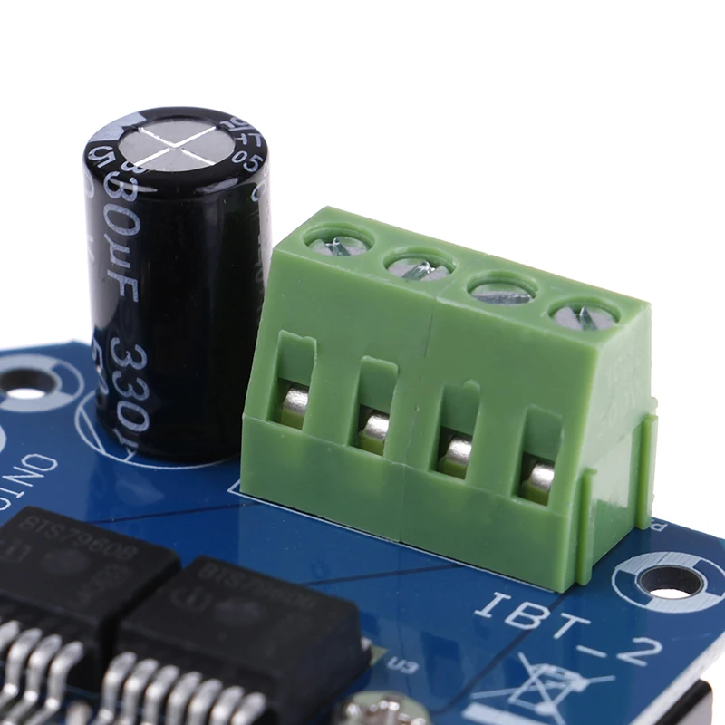 Двойной BTS7960B DC 43A Драйвер шагового двигателя h-мост ШИМ