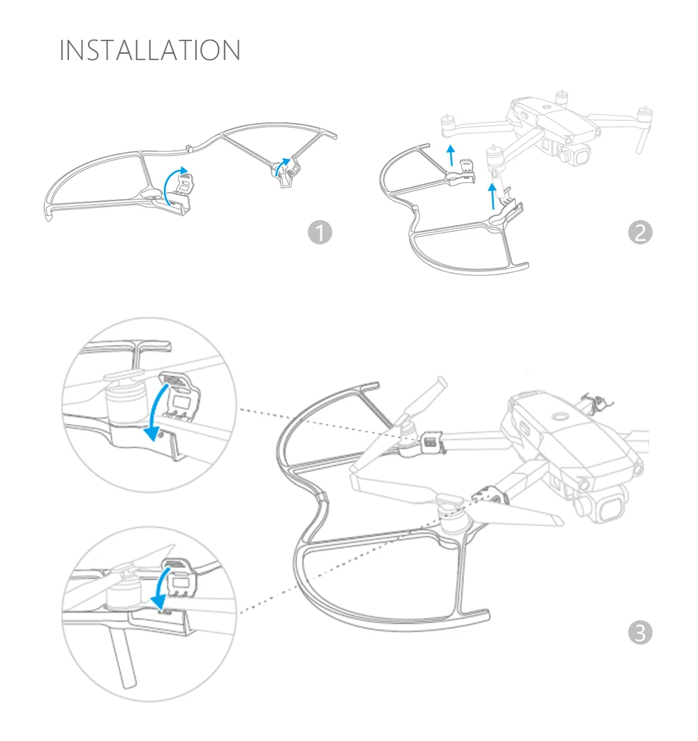 PGYTECH защита пропеллера для DJI Mavic 2 Pro ZOOM Propeller Защитная защита Mavic 2 pro zoom drone аксессуары