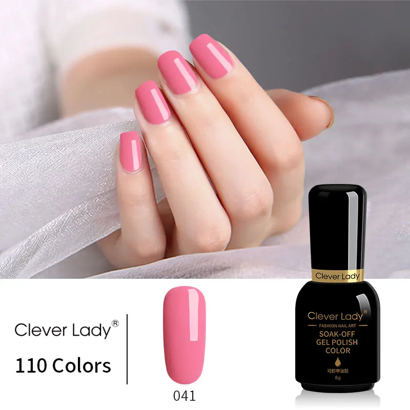 Clever Lady УФ-гель для ногтей светодиодный геллак Esmalte Permanente Гибридный гвоздь гель лак 110 цветов Набор лаков для ногтей смола 8 мл(1 - Цвет: 041