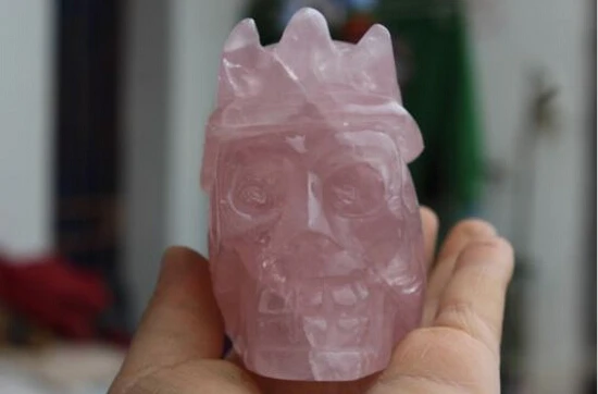 

442g Natural powder Crystal quartz crystal skull to heal