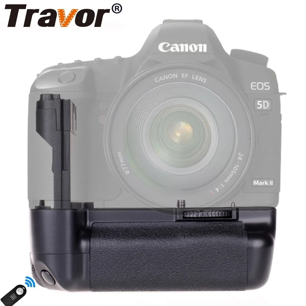 Travor камера вертикальная батарейная ручка держатель для Canon 5D DSLR Mark II 5D2 замена BG E6