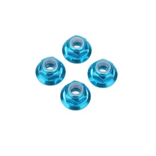 

For RC HSP 122049 94102 Aluminum Nylon Nut M4 1:10 Upgrade Parts Pack of 4 Remote Control Plain Truck Wheel Lock Nuts Replace