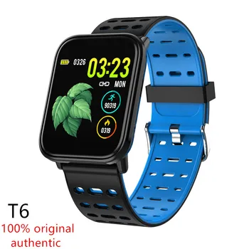 

New T6 Smart Watch Smart Bracelet Men's Sports Fitness Tracker Heart Rate Monitoring IP67 Smartwatch For Android IOS PK B57 CD16