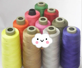 

Colorful Tent Polyester waterproof line use for raincoat umbrella vehicle thread line sale for roll DIY garment accessories