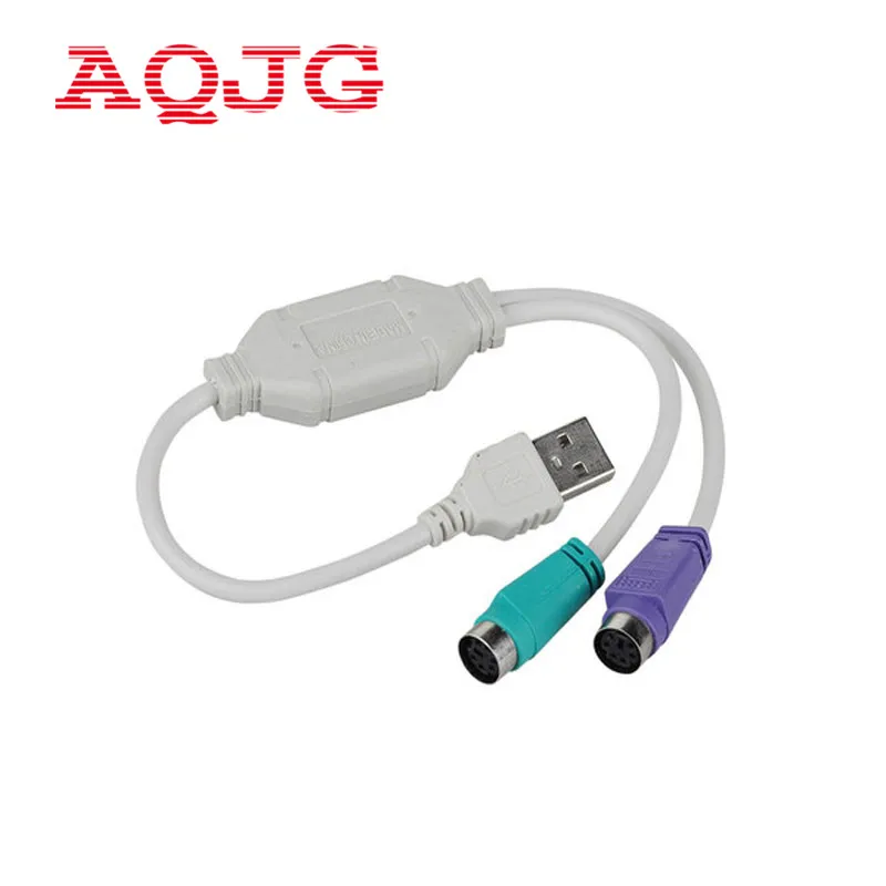 USB to PS2 PS/2 Cable Adapter Converter keyboard Mouse USB to PS2 Cord Converter Adapter For Keyboard Mouse Computer cable AQJG 1pcs for ps2 to for ps3 pc usb gamepad controller converter cord