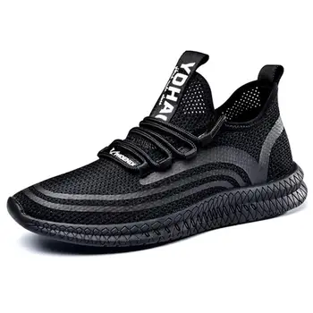 

Fashion Flyknit Mesh Hollow Breathable Soft Men's Height Increasing Elevator Sport Shoes Sneaker Get Taller 2.16 inches
