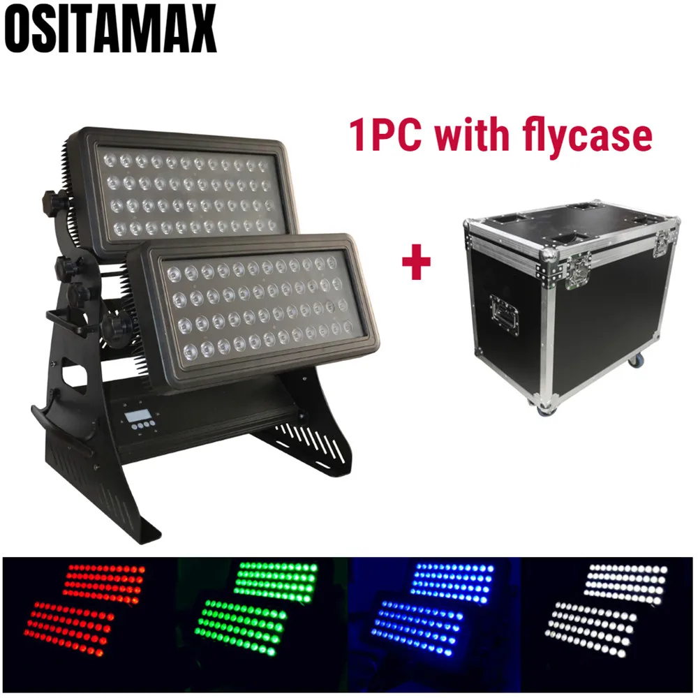 

1pcs/lot with flightcase Waterproof LED 96X10W City Color Wall Washer Light High Brightness Floodlight Outdoor LED Light