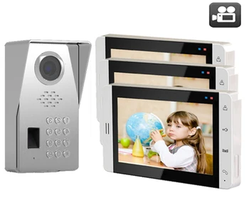 

XinSiLu TFT LCD Color 7"Video Door Phone Doorbell IR w/t SD Card Slot Intercom Home Security Video System FRID Camera 1V3